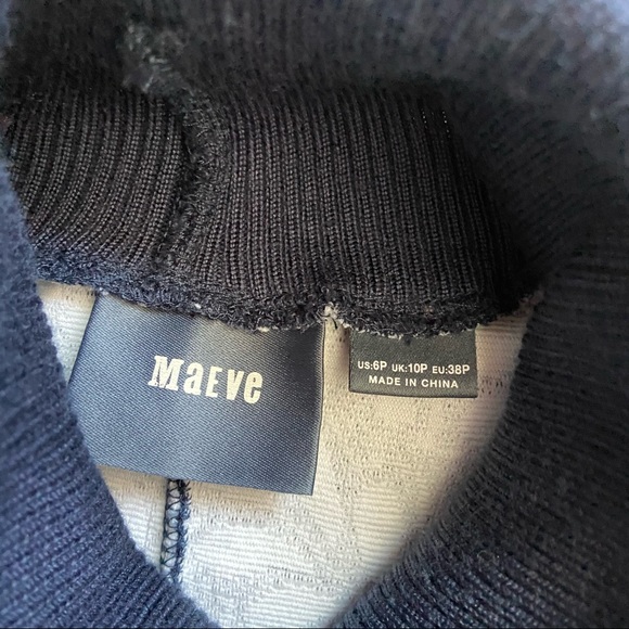 Anthropologie Maeve Jacquard Turtleneck Midi Dress - Picture 8 of 9